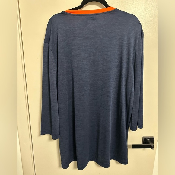 NWT BLUE DETROIT TIGERS 3/4 SLEEVE SHIRT XXL - Picture 6 of 6